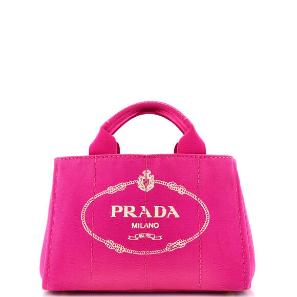 Prada Canapa Tote Canvas Mini #184567P68B - Picture 1 of 9